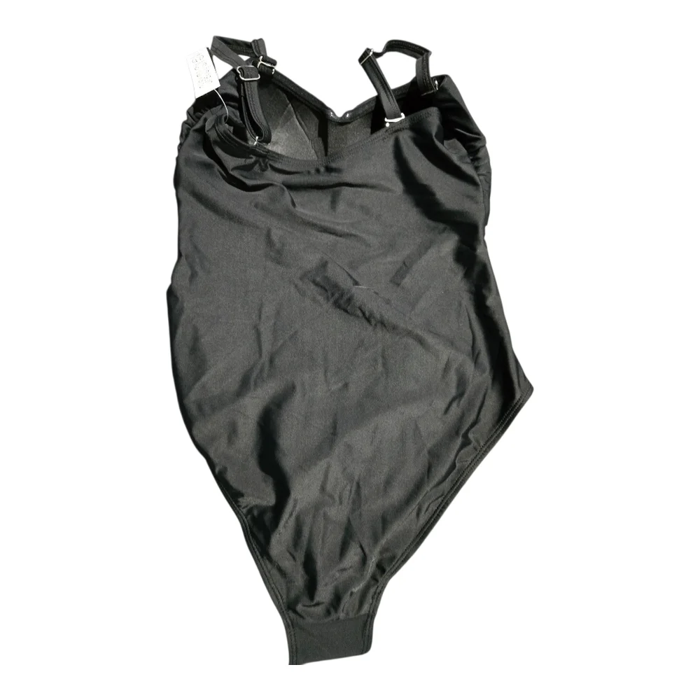 Tahari Black Classic One Piece Swimwear, MEDIUM